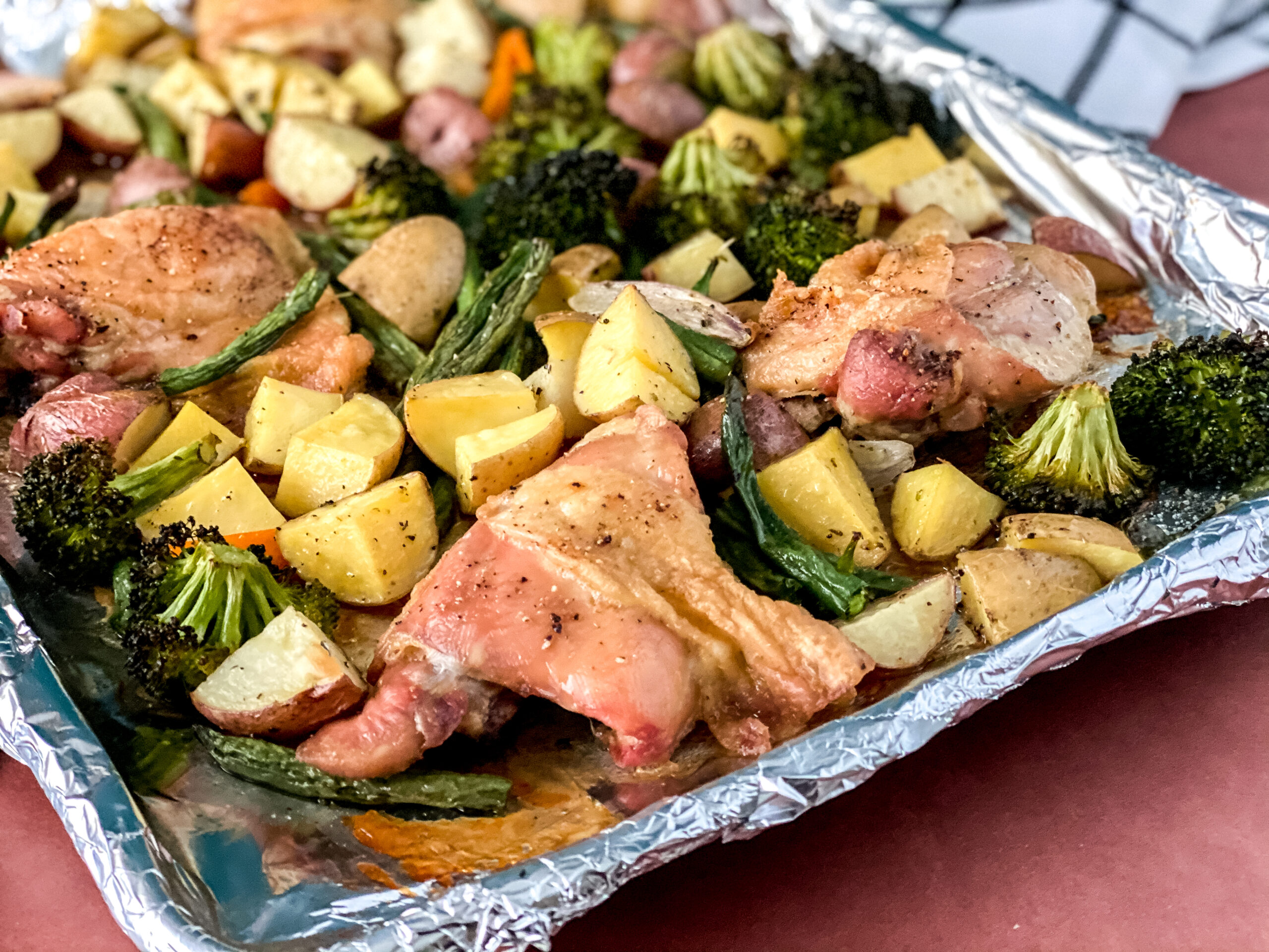 Sheet Pan Cajun-Spiced Chicken with Roasted Vegetables