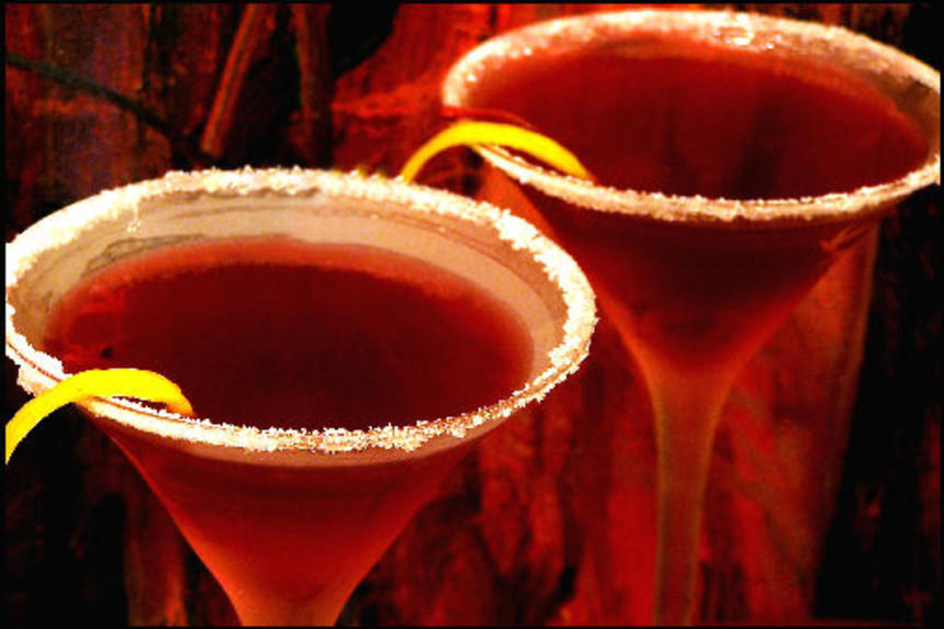 Pomegranate Sparkler Martini