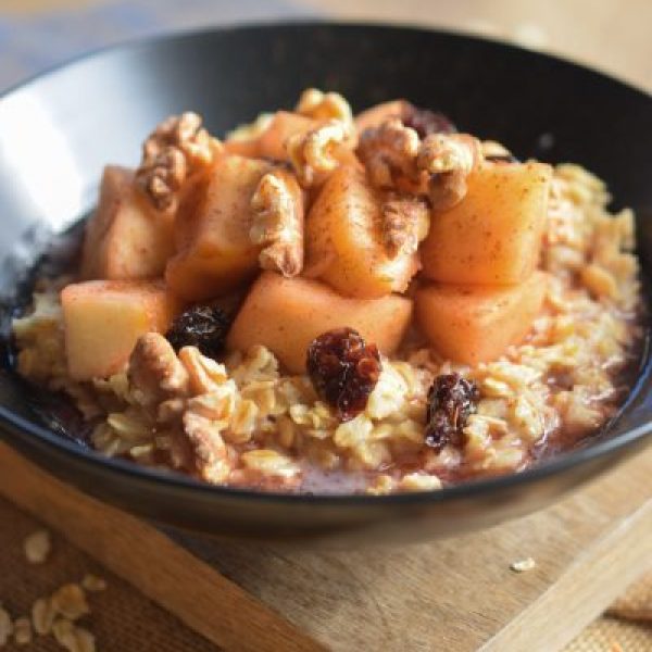 Charoset-Inspired Apple-Walnut Compote with Cinnamon