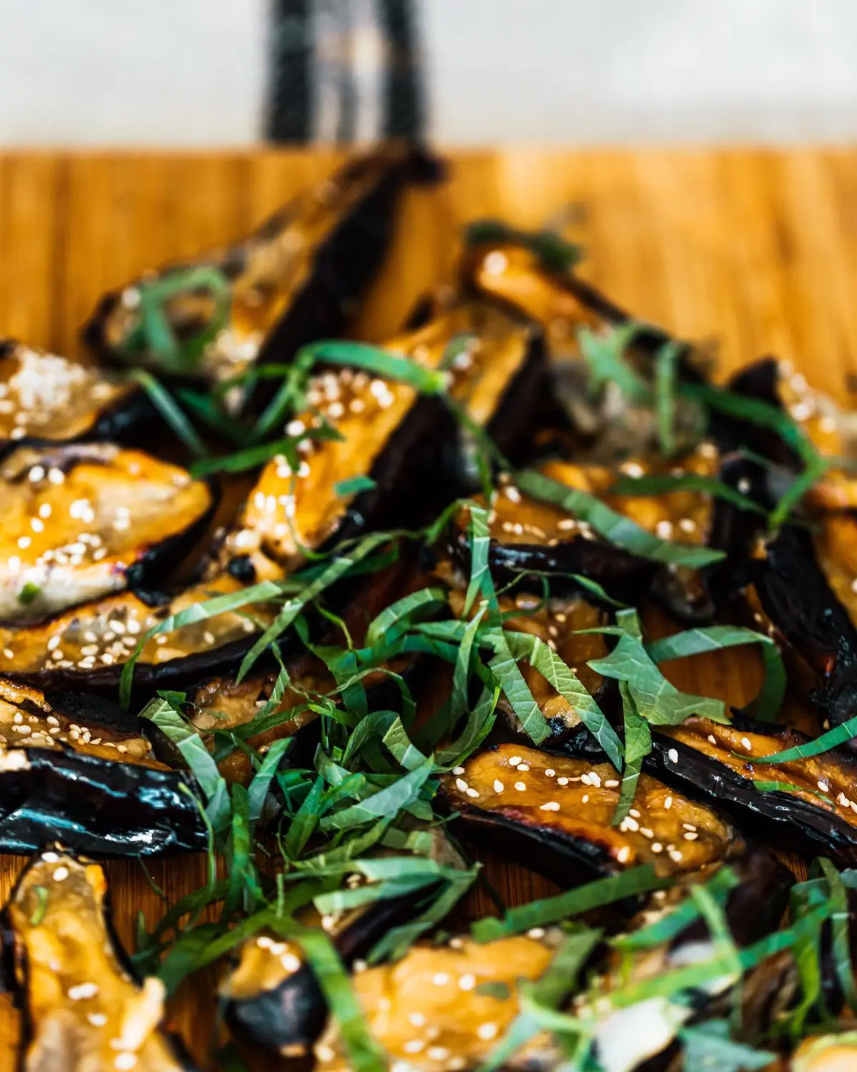 Japanese Miso-Glazed Eggplant with Sesame and Scallions