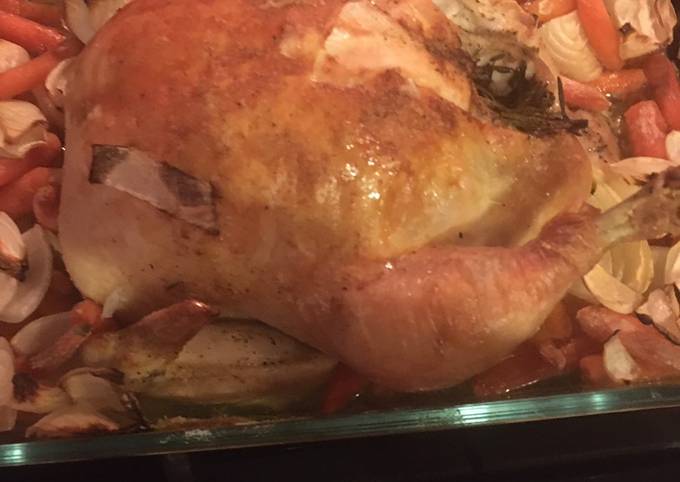 Herb-Roasted Chicken with Charoset Glaze