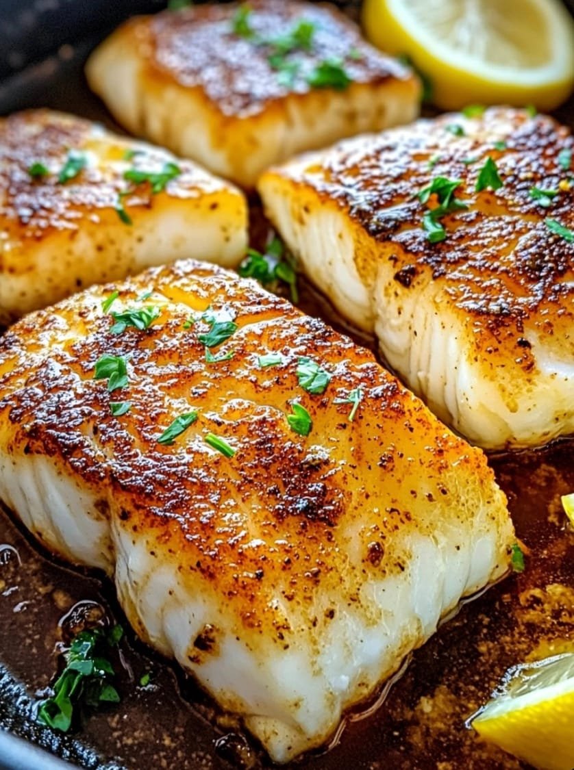 Pan-Fried Cod with Lemon Butter and Capers