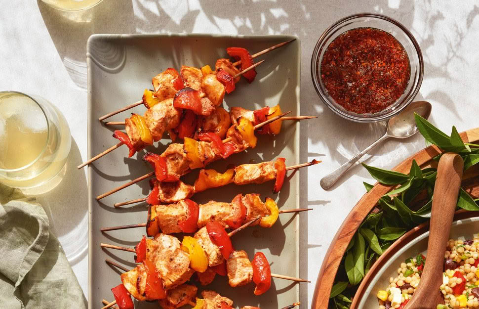 Smith's Spiced Chicken Skewers with Honey Glaze