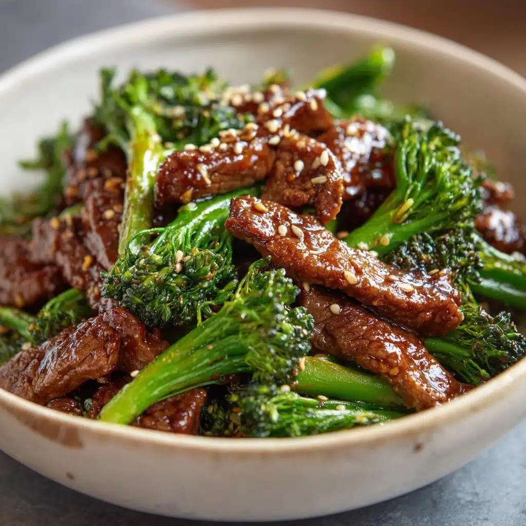 Stir-Fried Beef with Broccoli and Ginger Soy Sauce