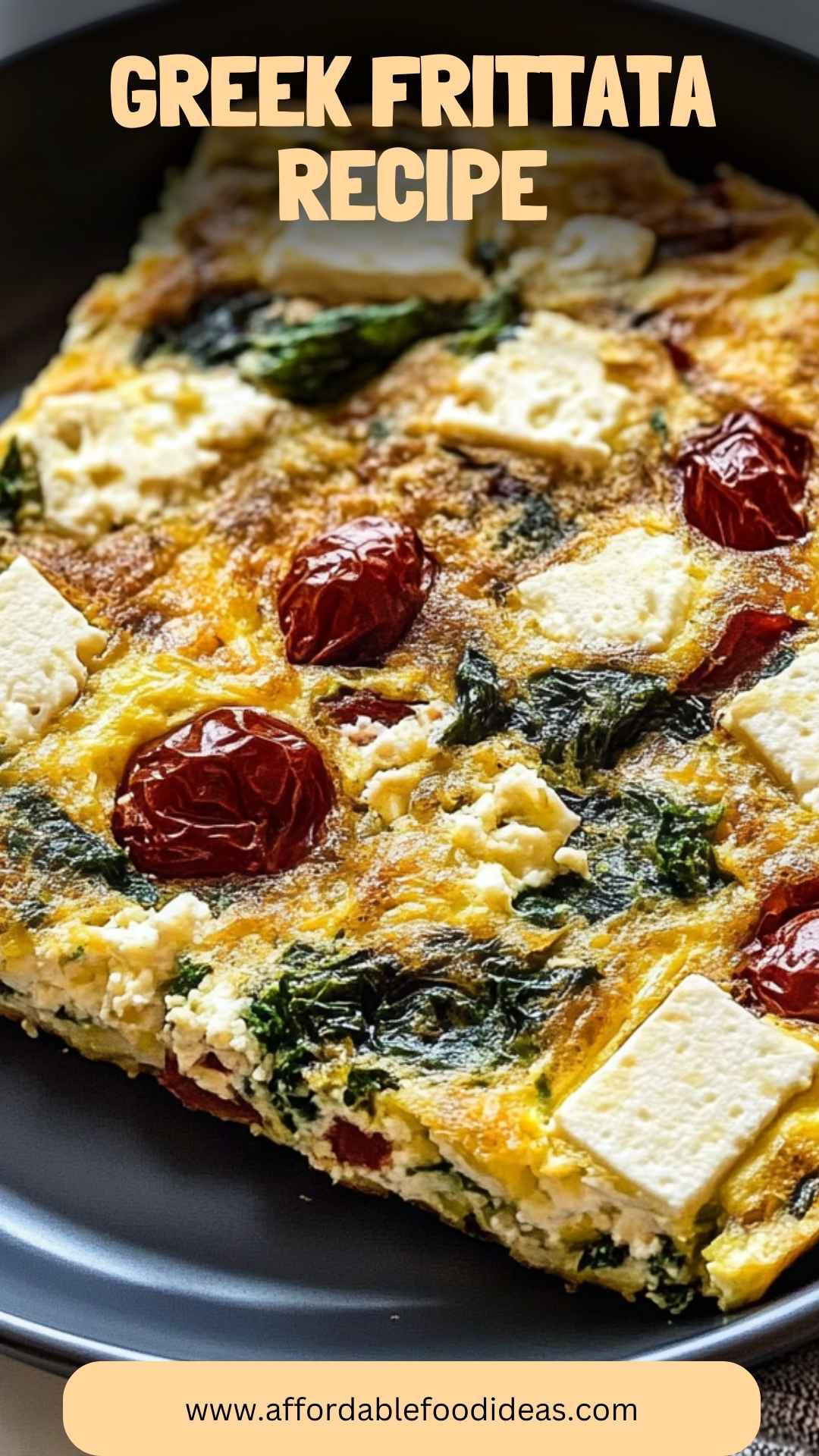 Tomato and Feta Baked Greek Frittata