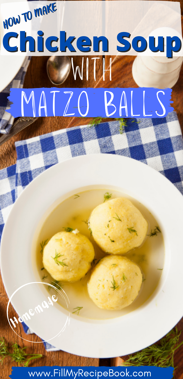 Slow-Simmered Chicken Soup with Matzo Balls and Fresh Herbs