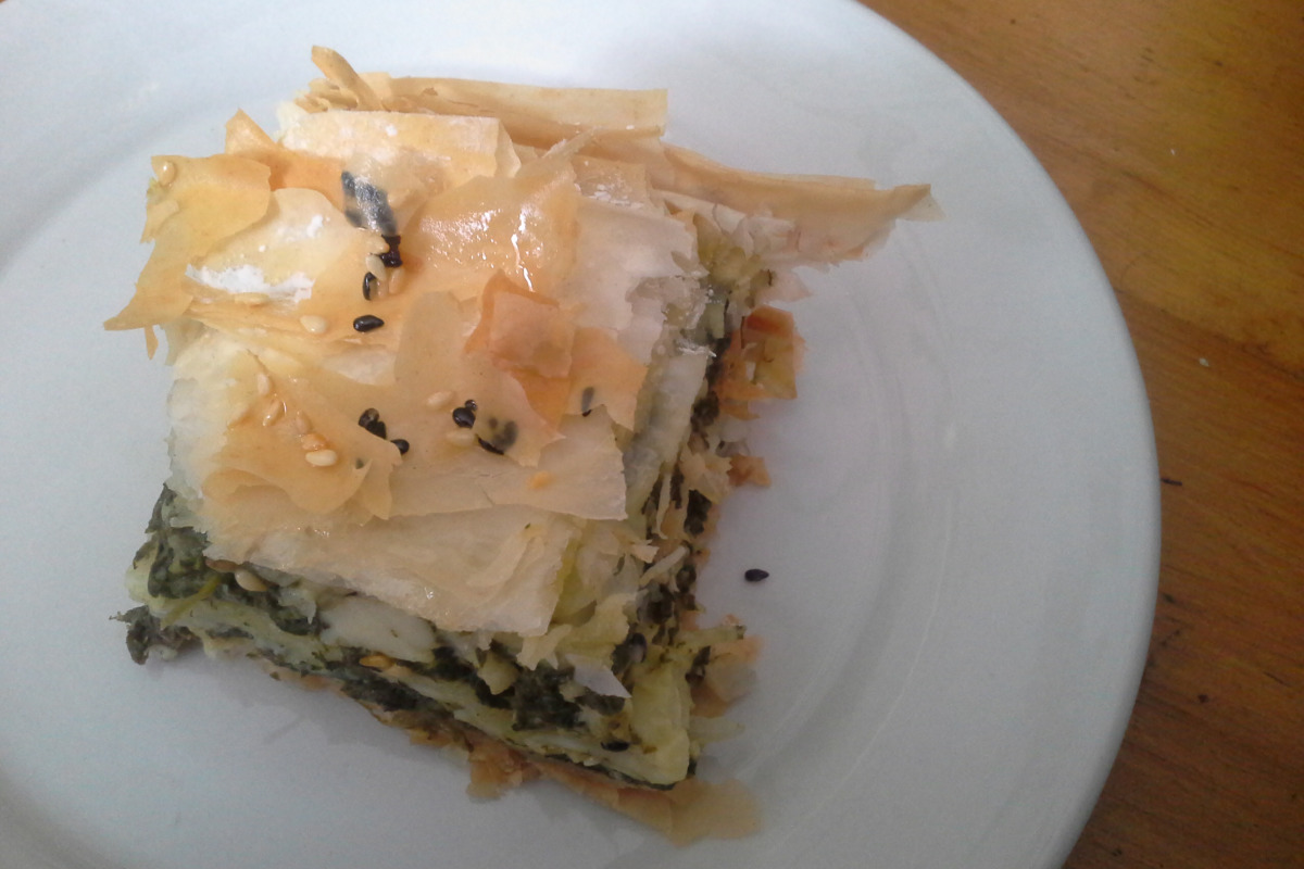 Spanakopita Phyllo Pie with Spinach and Feta