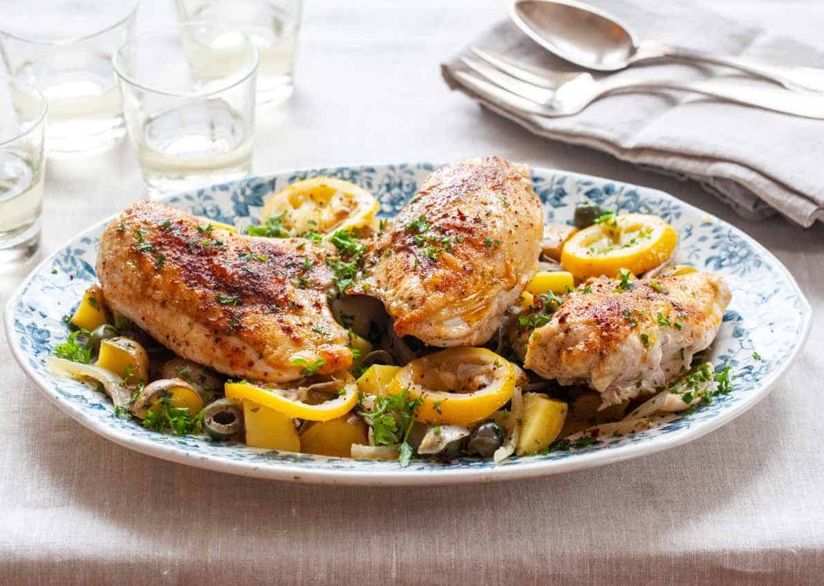Slow-Simmered Passover Chicken with Onions and Dates