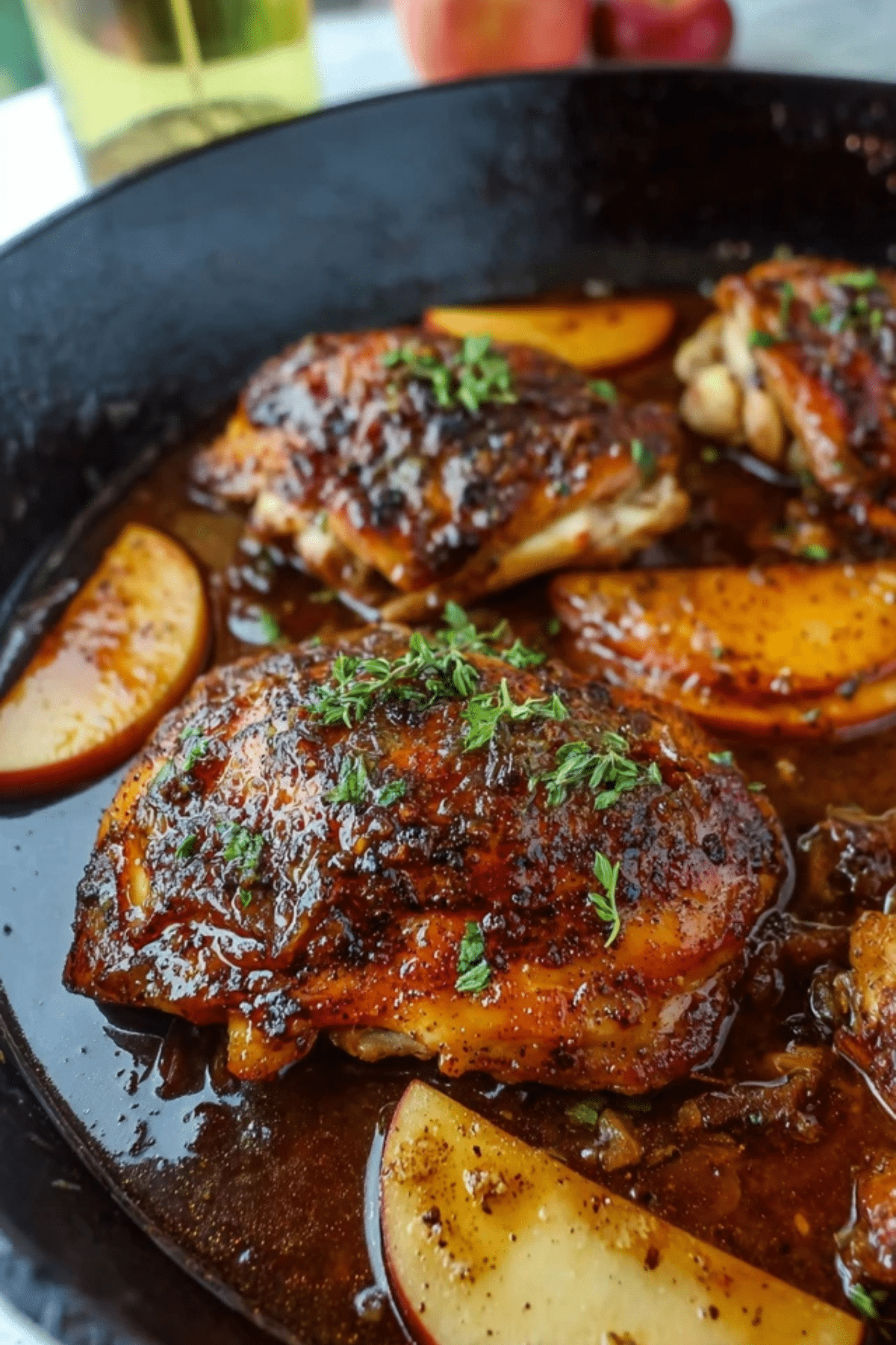 Pan-Seared Chicken with Mac Apple Cider Glaze