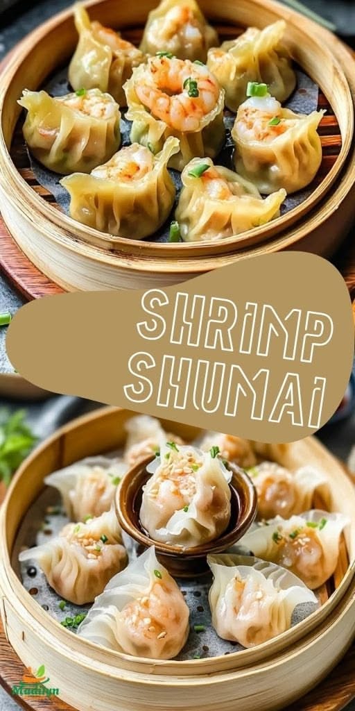Steamed Pork and Shrimp Dumplings with Ginger-Soy Dipping Sauce