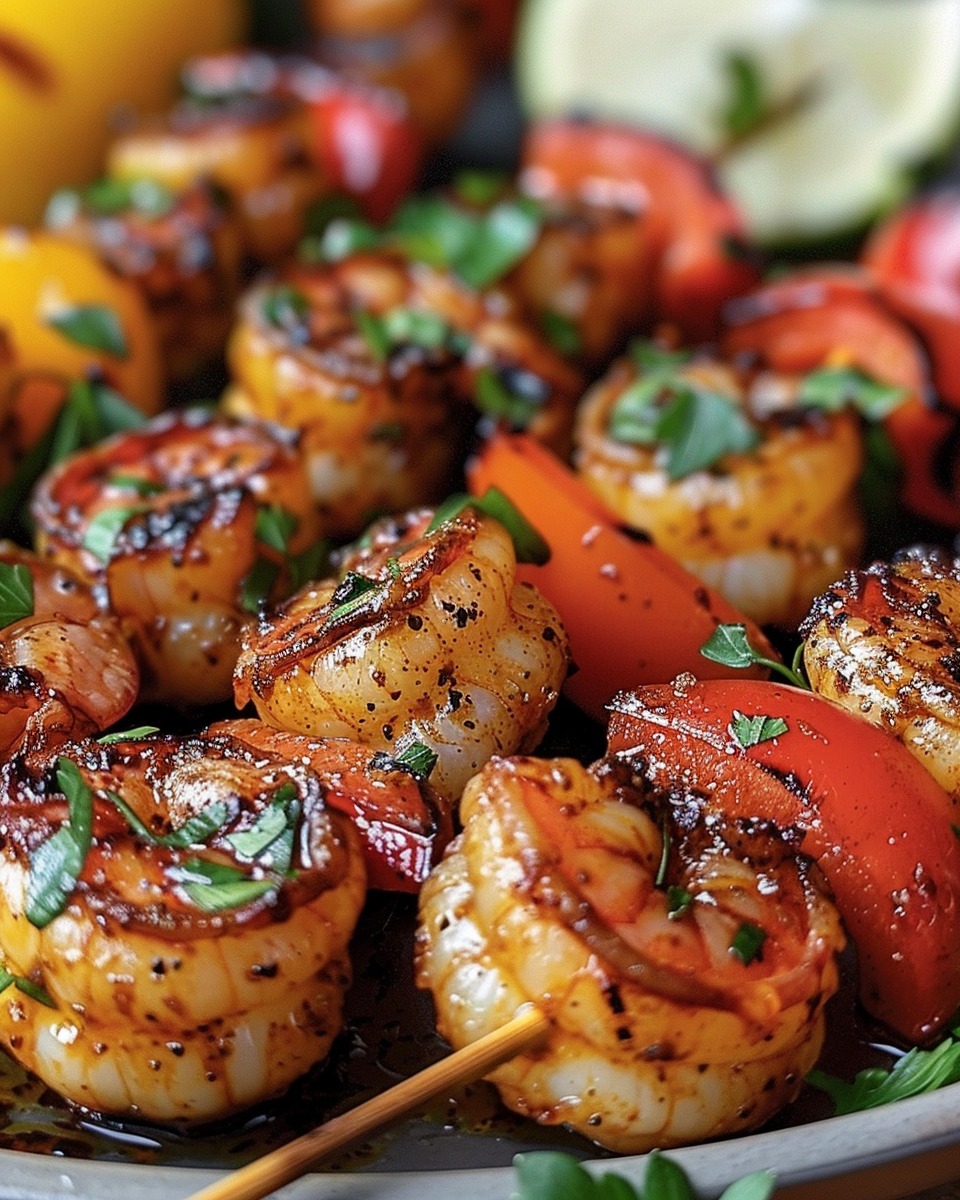 Caribbean Jerk Shrimp Skewers with Pineapple Salsa