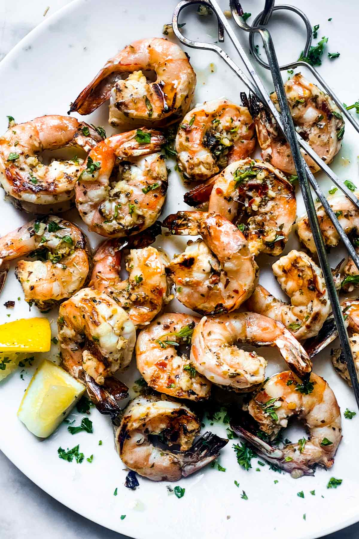Citrus-Marinated Grilled Shrimp Skewers with Garlic and Chili