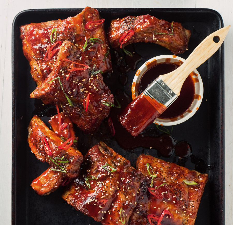 Gochujang-Glazed Korean BBQ Pork Wraps