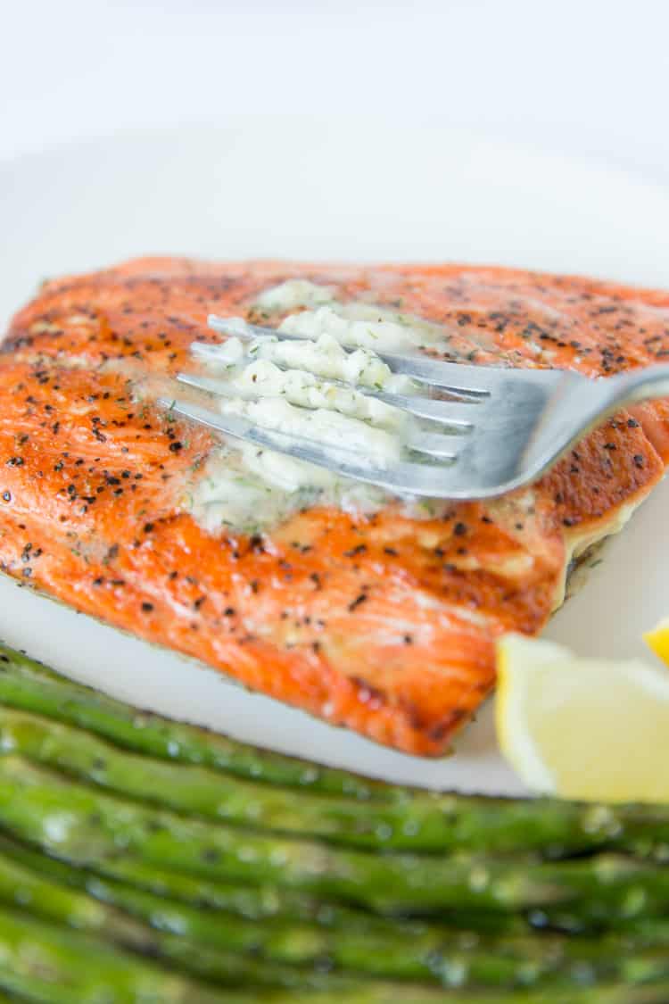 Pan-Seared Salmon with Irish Dill and Lemon Butter