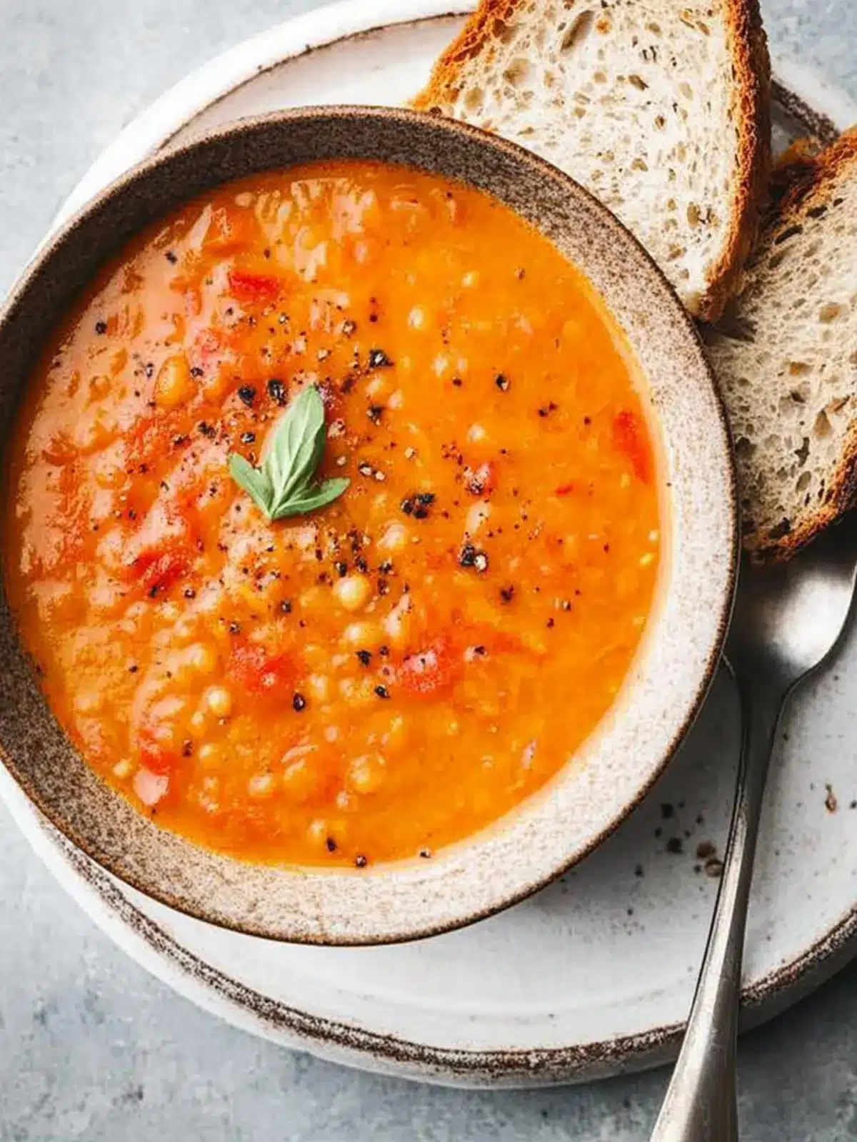 Slow-Simmered Greek Lentil and Tomato Soup