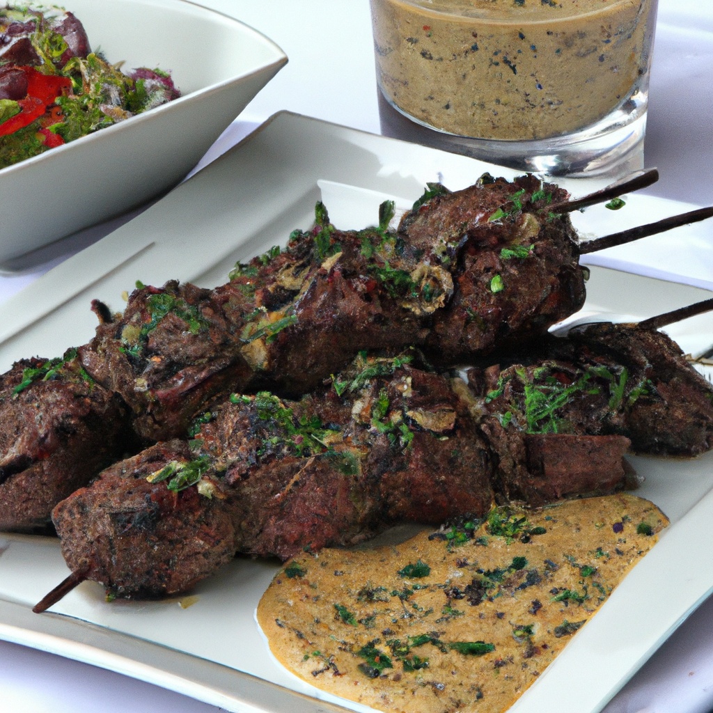 Ethiopian-Inspired Spiced Coffee Rubbed Grilled Beef Skewers