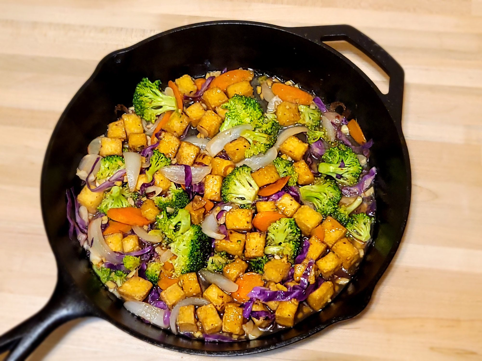Stir-Fried Tofu with Broccoli and Brown Rice