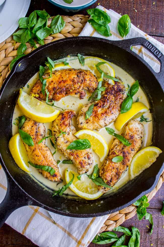 Pan-Seared Chicken Breast with High-Altitude Lemon-Thyme Sauce