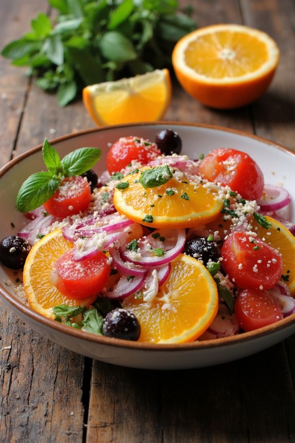 Mediterranean Citrus Salad with Balsamic Glaze