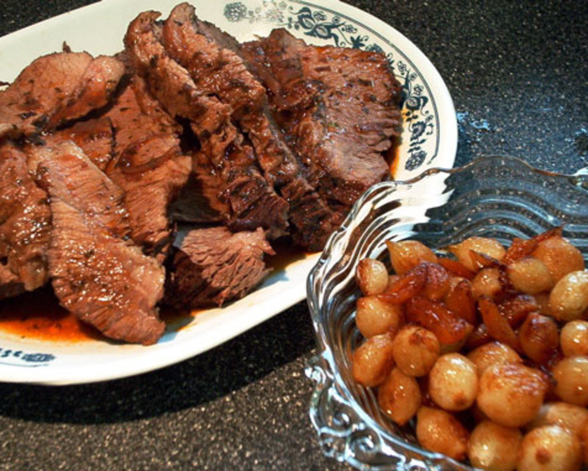 Honey-Glazed Brisket with Caramelized Onions and Passover Spices