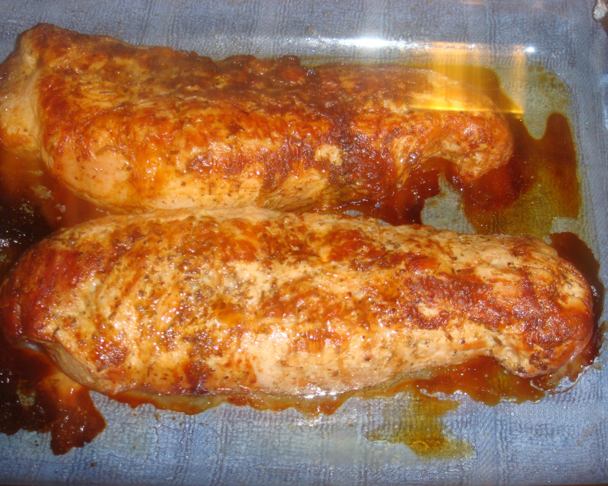 Lemon-Rosemary Roasted Pork Loin with Garlic Potatoes