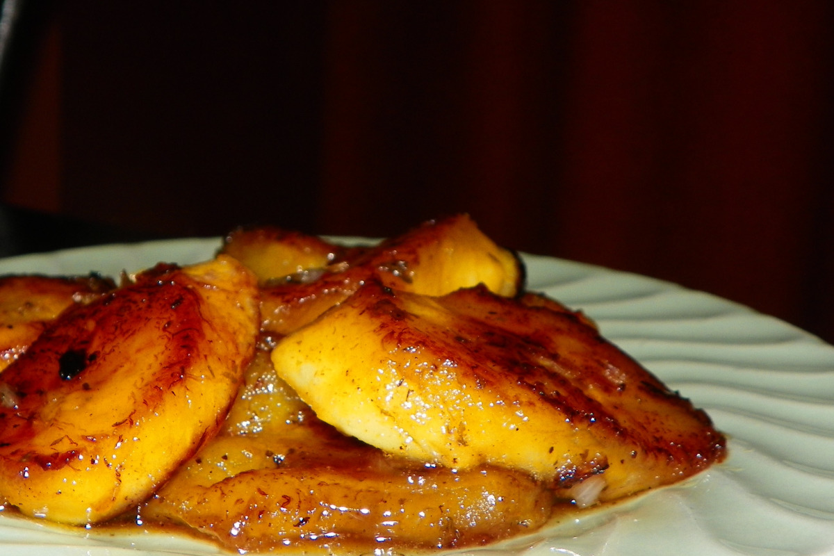 Rum-Glazed Plantains with Cinnamon and Lime