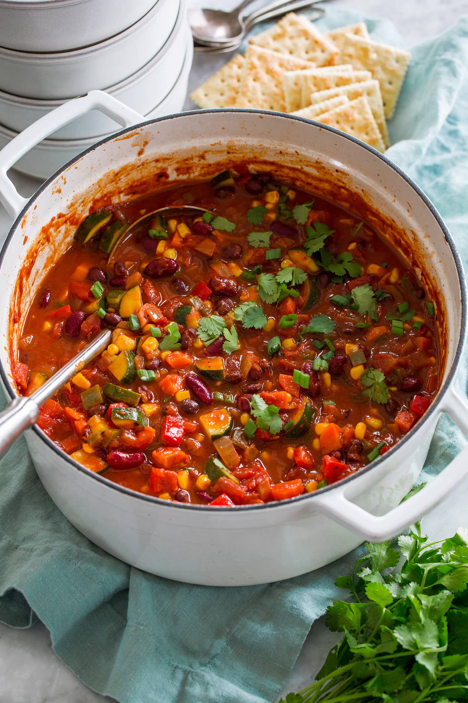 Layered Bean and Vegetable Chili