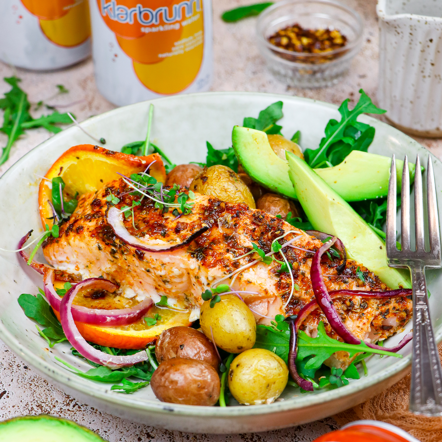 Sheet Pan Citrus Salmon with Herb Vegetables