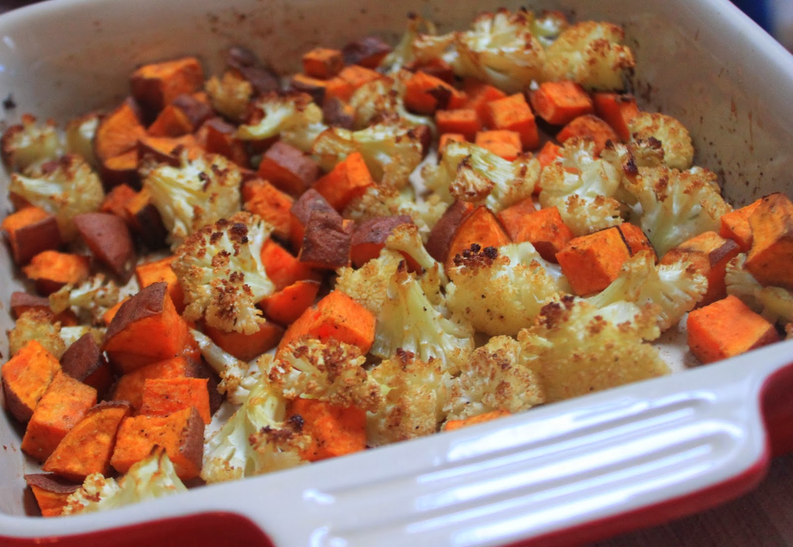 Roasted Cauliflower and Cumin-Spiced Sweet Potato Bowl