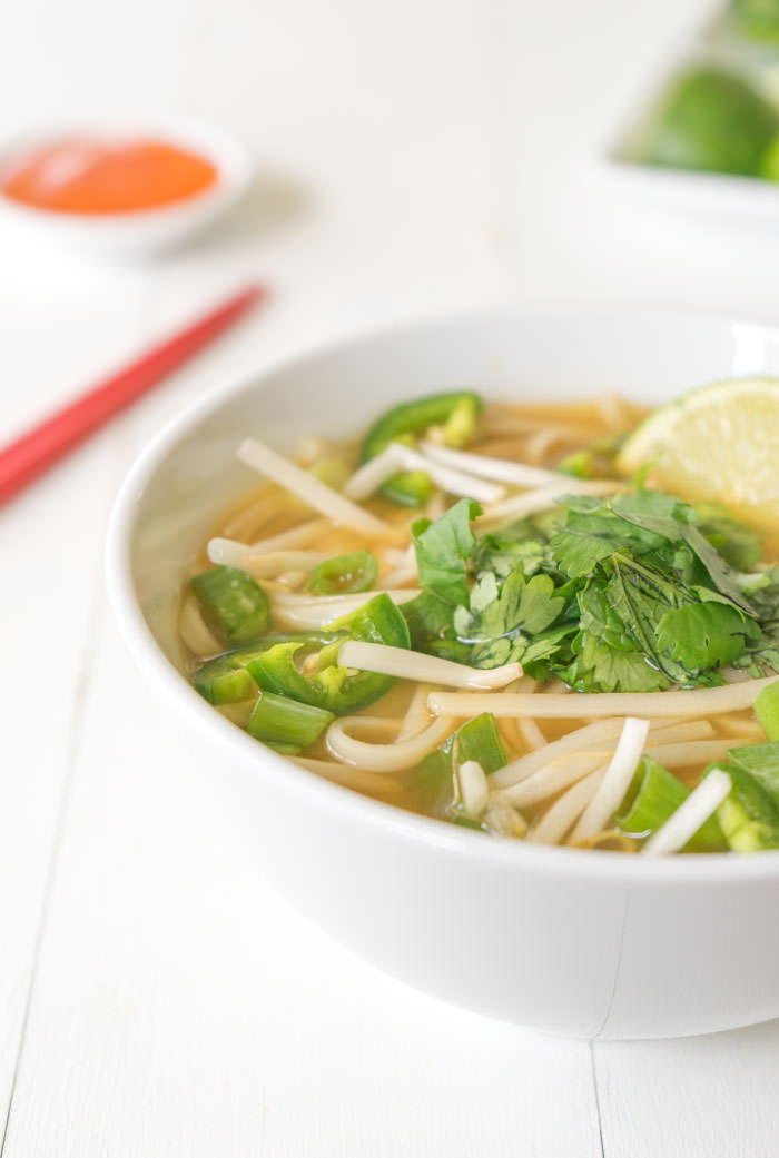Pho Bo Brisket with Star Anise and Fresh Herbs