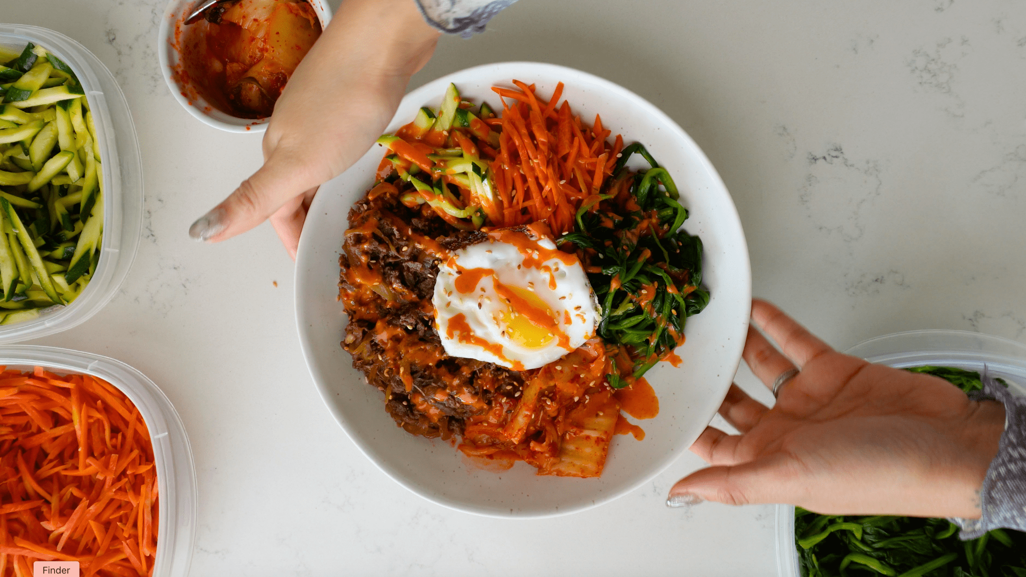 Gochujang Beef and Vegetable Bibimbap Bowl