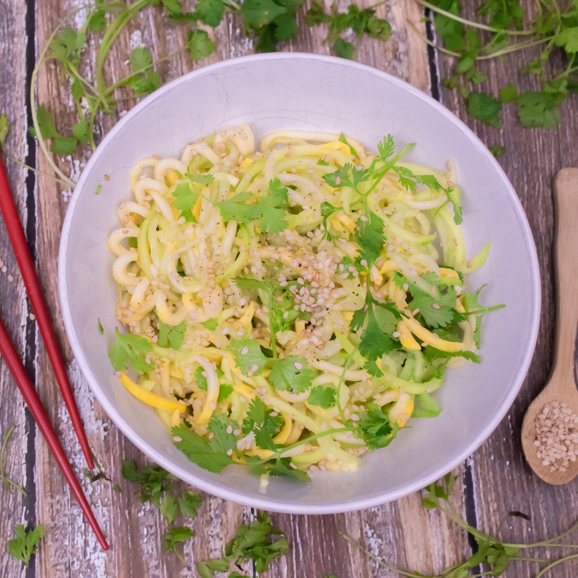 Cold Sesame Noodles with Cucumber and Scallions