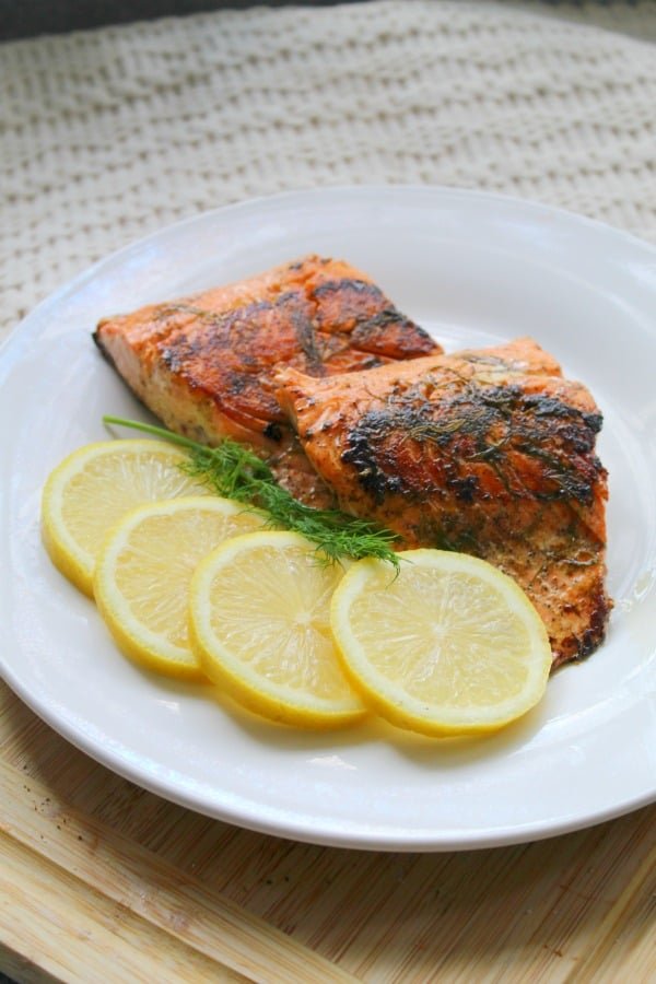 Pan-Roasted Salmon with Citrus and Dill Butter