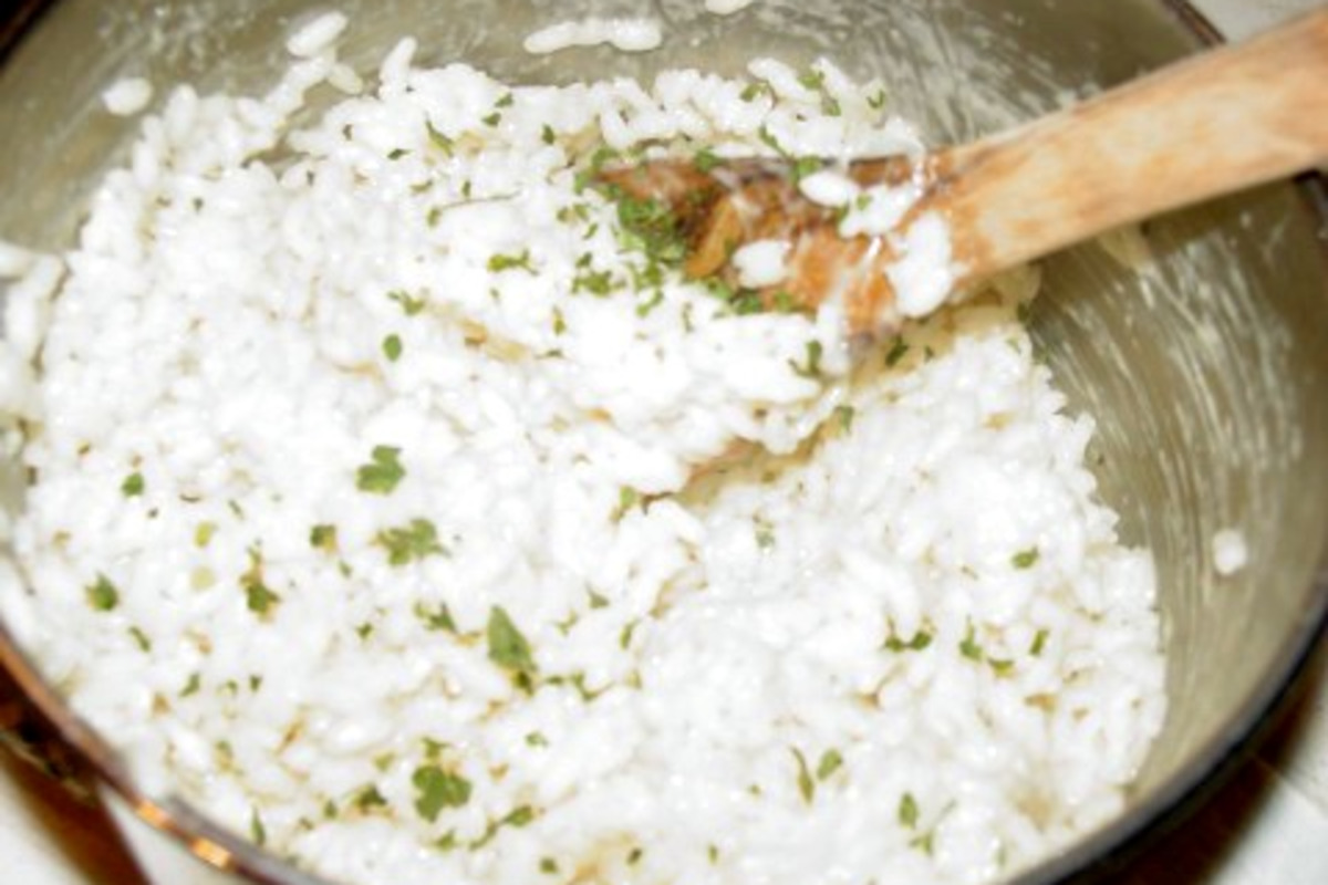 Farro and Roasted Garlic Risotto with Parmesan