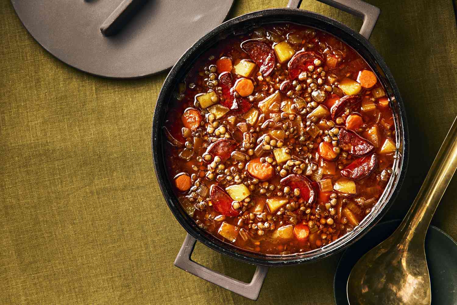 Spiced Winter Vegetable and Lentil Stew