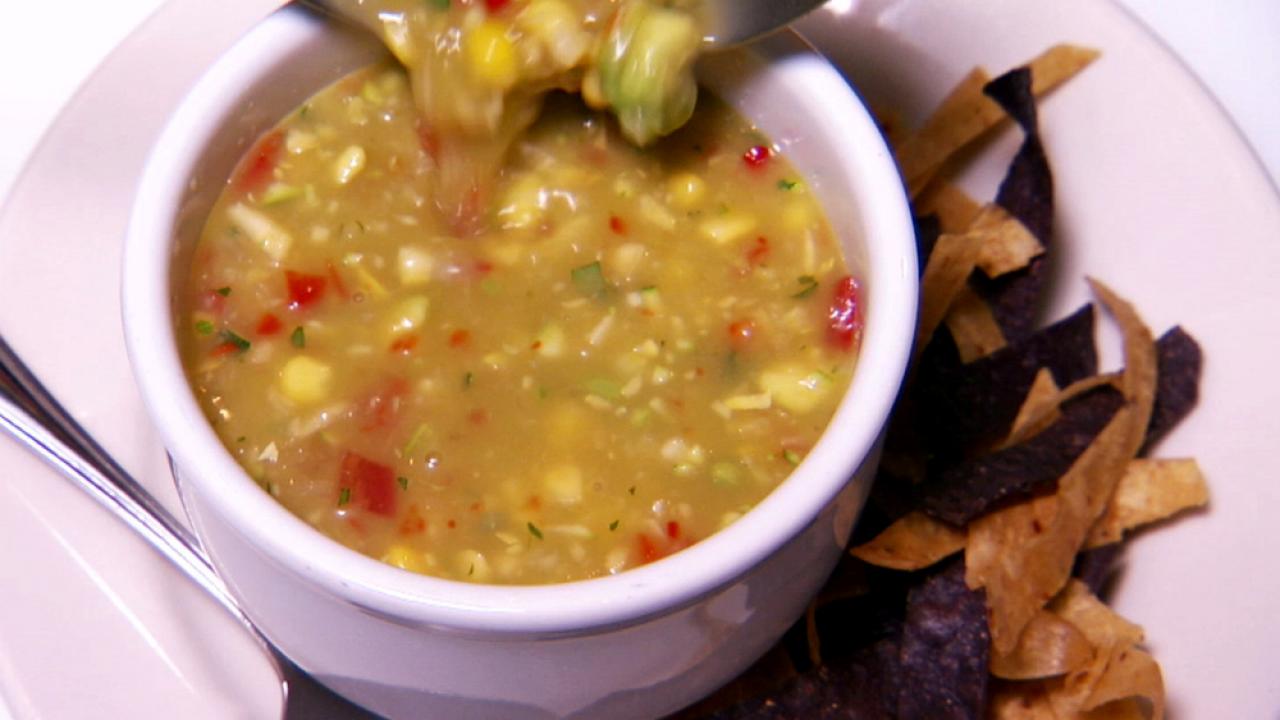 Chilled Summer Corn and Avocado Gazpacho