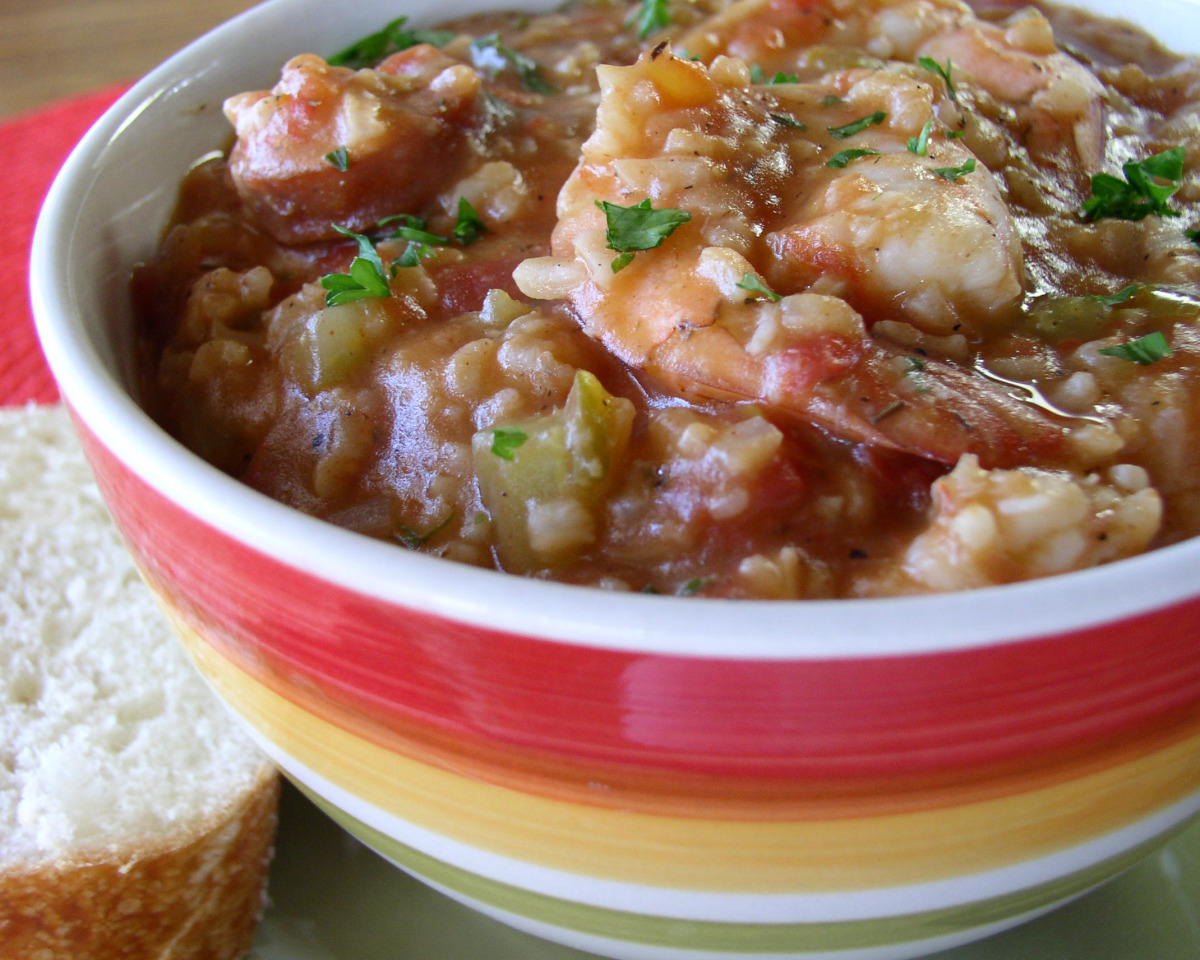 Northshore Louisiana Shrimp and Andouille Sausage Jambalaya