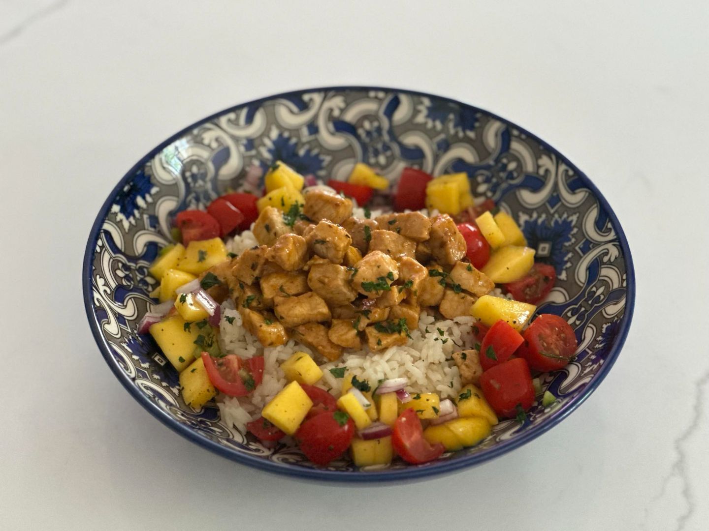Pan-Seared Pork Chops with Mango Salsa