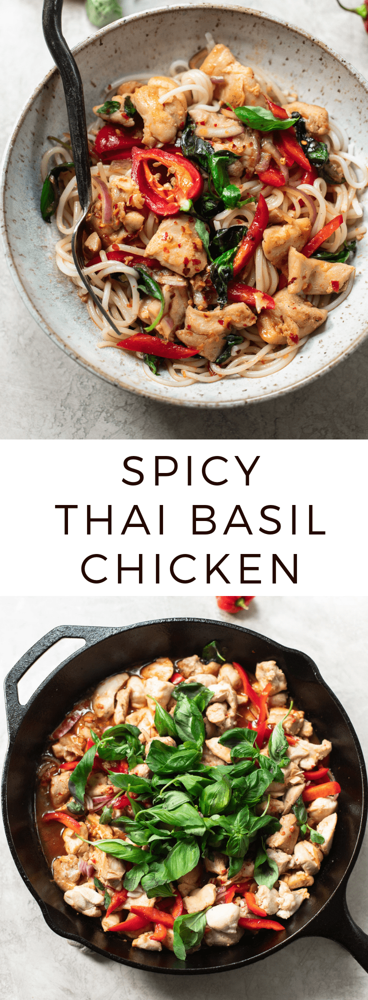 Stir-Fried Thai Basil Chicken with Chili and Garlic