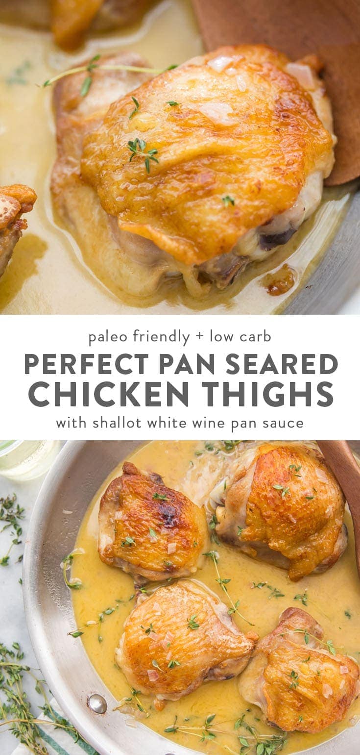 Pan-Seared Chicken with Shallot and Thyme Pan Sauce