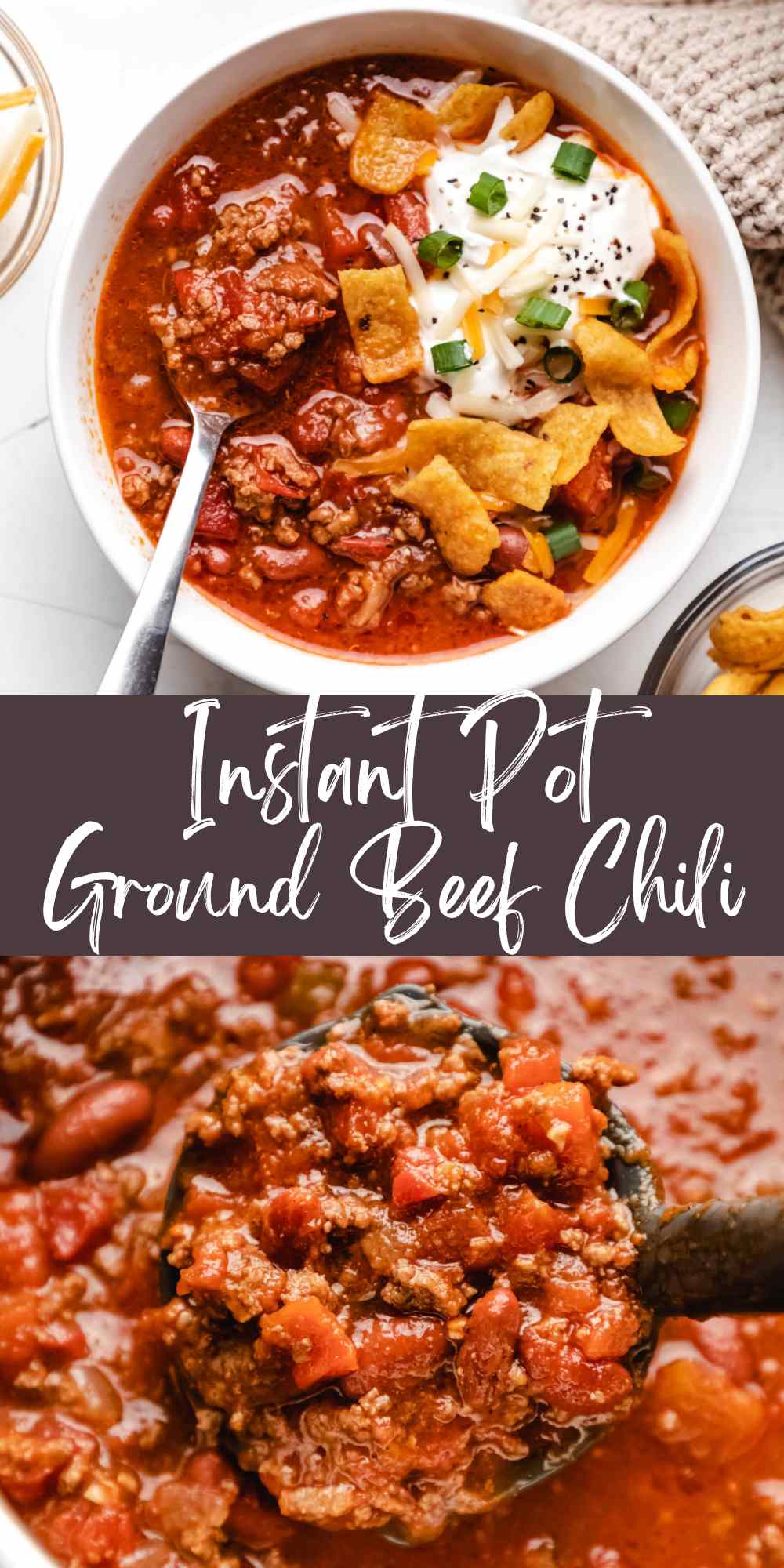 Instant Pot Beef Chili with Bell Peppers and Cumin
