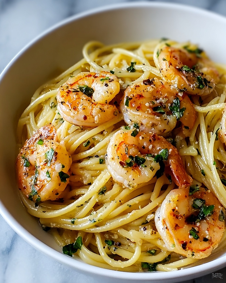 One-Pot Garlic Butter Shrimp Pasta