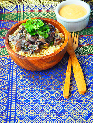 Juniper-Infused Wild Mushroom and Quinoa Salad