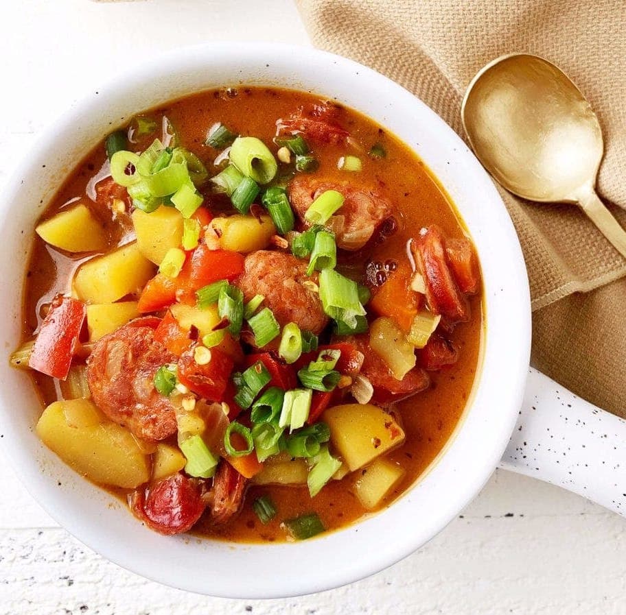 Slow-Cooked Cajun Beef Stew with Andouille Sausage