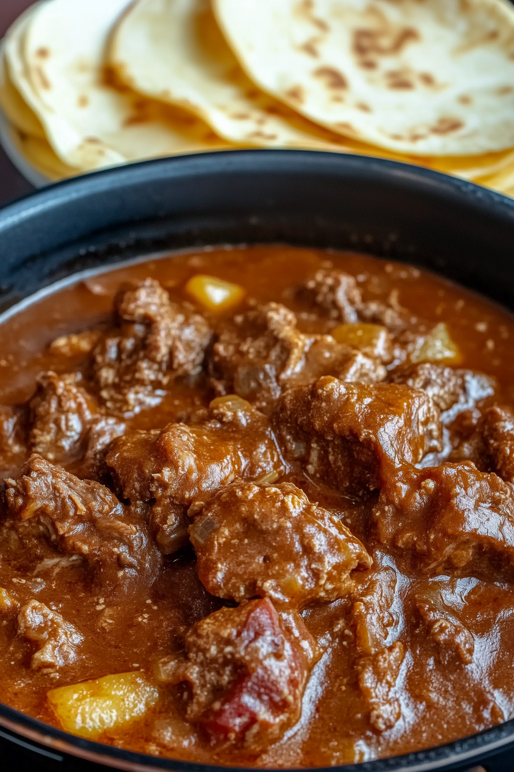 Slow-Simmered Carne Guisada with Fresh Corn Tortillas