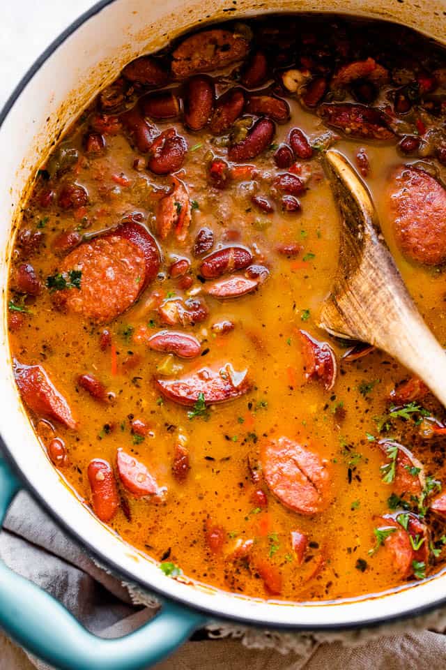 Louisiana-Style Red Beans and Rice with Andouille Sausage