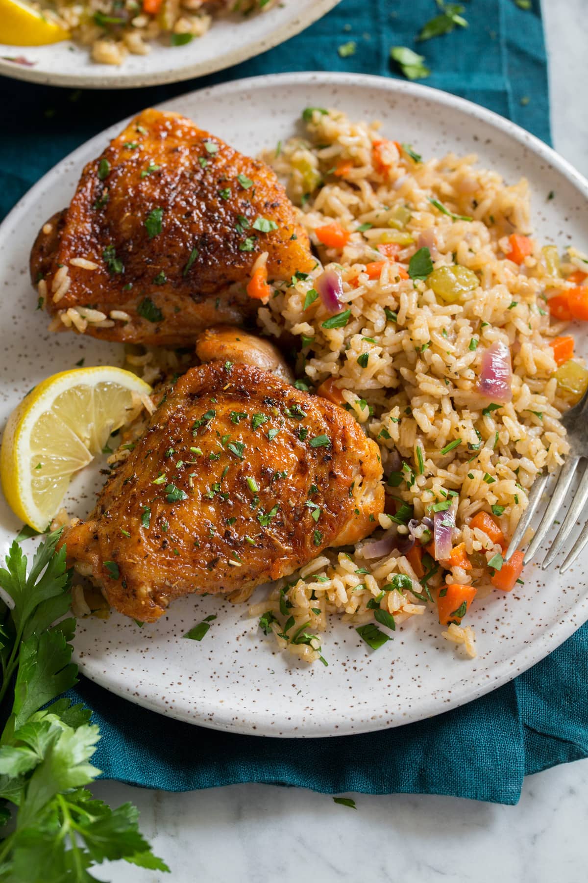 One-Pot Baked Chicken with Tomato and Basmati Rice
