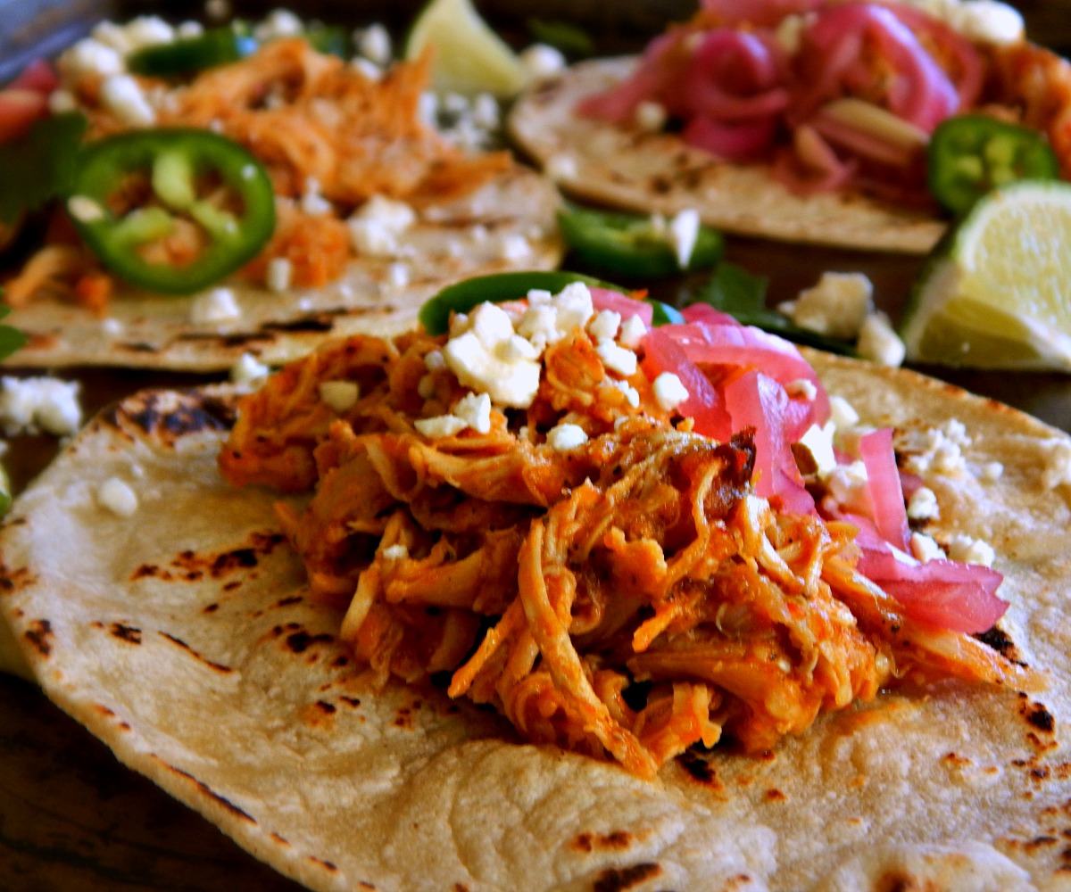 Instant Pot Mexican Chicken Tinga with Chipotle and Tomatoes