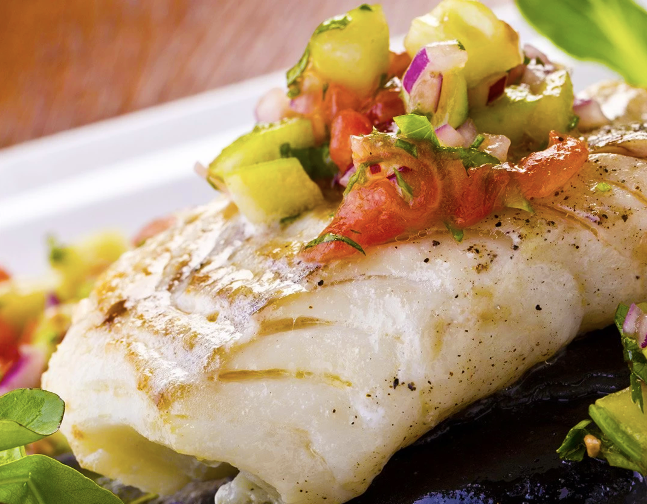 Pan-Seared Pacific Cod with Avocado Salsa