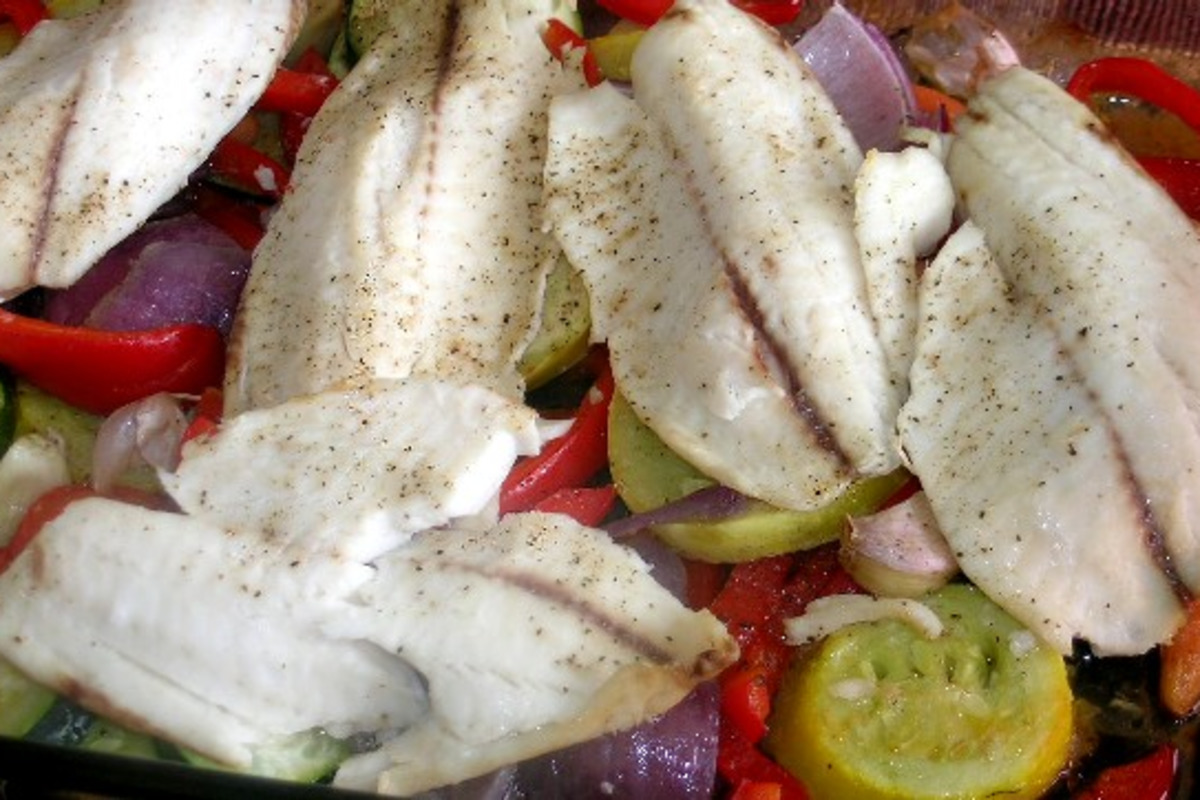 Baked Cod with Lemon-Dill Crust and Roasted Root Vegetables